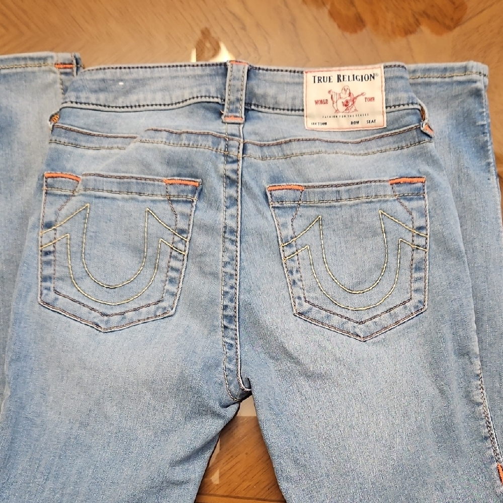 True Religion Women's Denim Blue Straight Leg Jeans